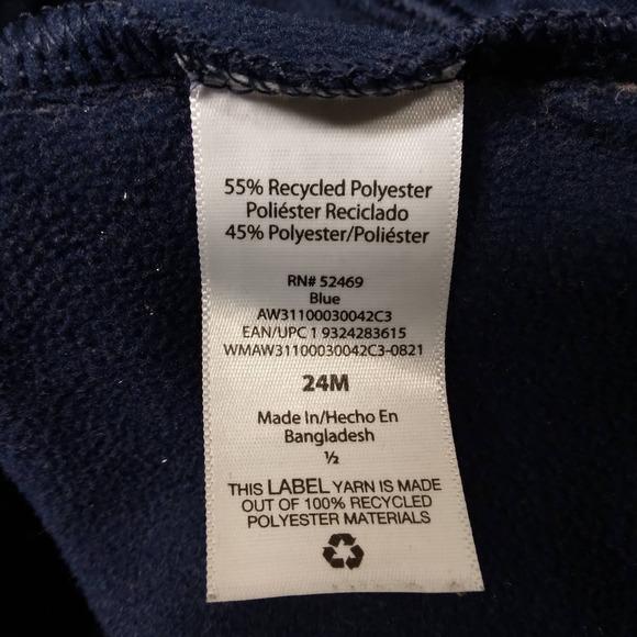 Athletic Works Boys Toddler Hood Jacket Blue - Picture 3 of 4